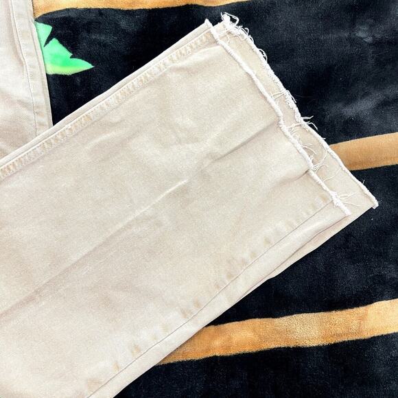 Mango Tan Culotte High Waist Jeans Catherine Wide Leg Size 2 - Picture 3 of 6